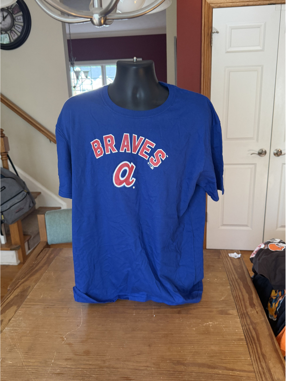 Fanatics Atlanta Braves Pawpaw #1 Blue T-Shirt Size XL